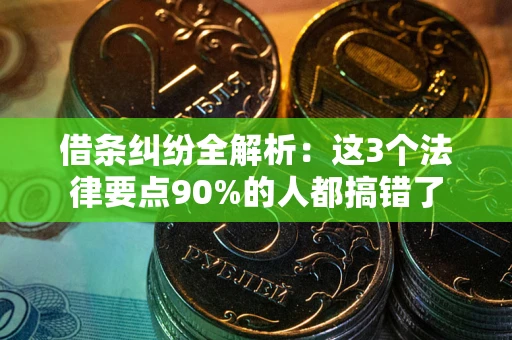 北京借条纠纷全解析：这3个法律要点90%的人都搞错了
