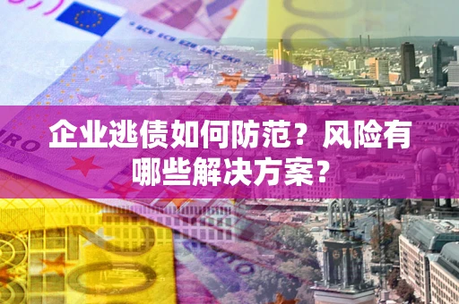 北京企业逃债如何防范？风险有哪些解决方案？